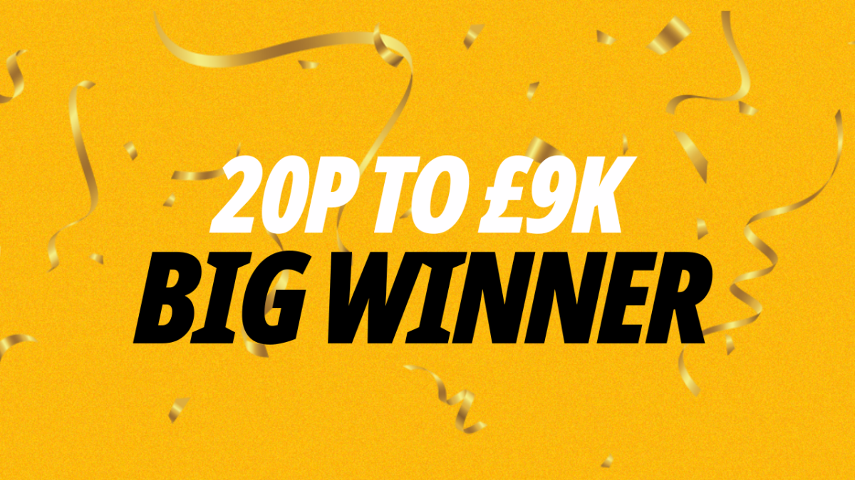 Big Winners on Betfair punter wins £9K